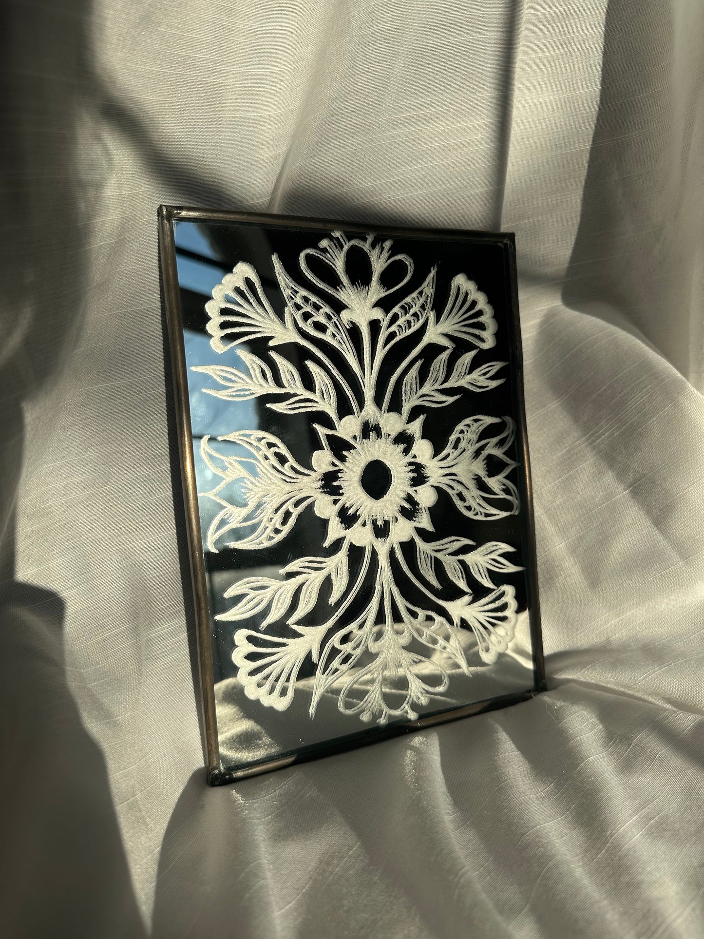 Engraved Symmetrical Floral